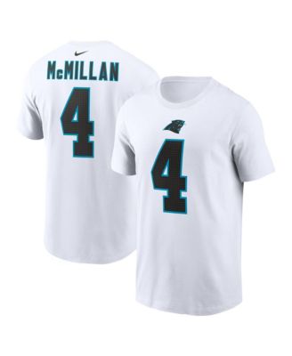 Nike Мужская футболка с именем и номером Tetairoa McMillan, белая, Carolina Panthers
