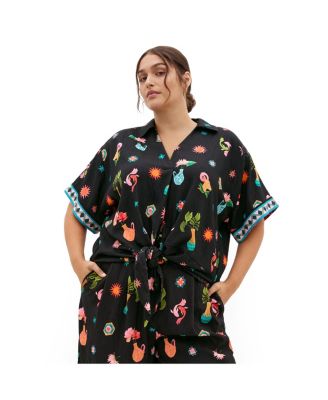 CITY CHIC Women's Print Shirt