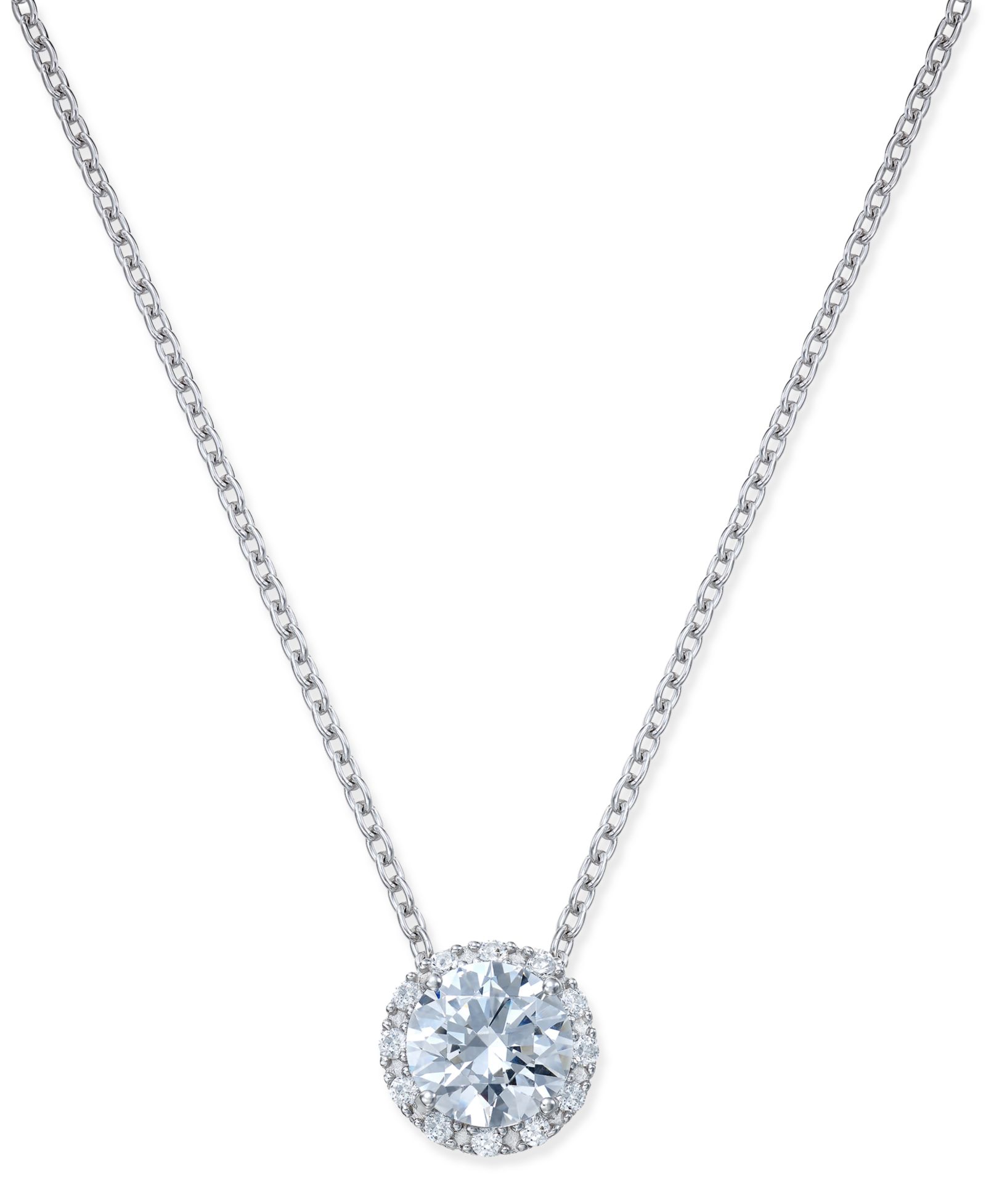 Подвеска-кулон Arabella Cubic Zirconia Halo в серебре Sterling Silver