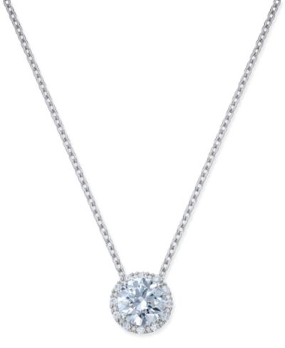Подвеска-кулон Arabella Cubic Zirconia Halo в серебре Sterling Silver