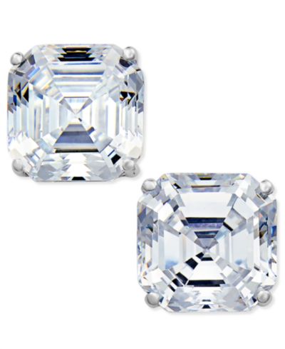 Серьги-гвоздики Arabella с кубическим цирконием в 14k White Gold