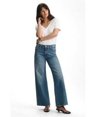 Mavi Jeans Женские джинсы Mavi Jeans Paloma Mid Rise Wide Leg Mid Brushed Gold Premium
