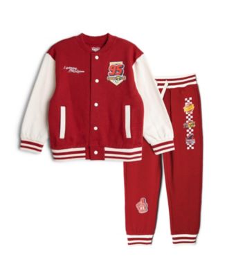 Cars Little Boys (5-12) Fleece Varsity Jacket and Pants Set