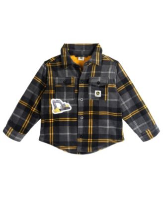 Grey yellow plaid