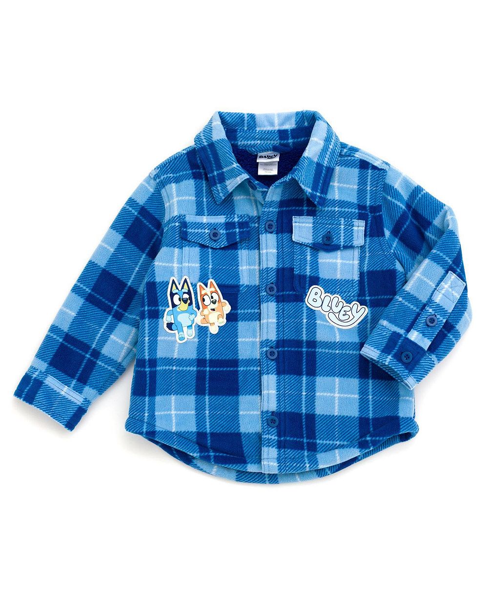 Мужская куртка-рубашка Bluey на пуговицах для малышей (2T-5T)