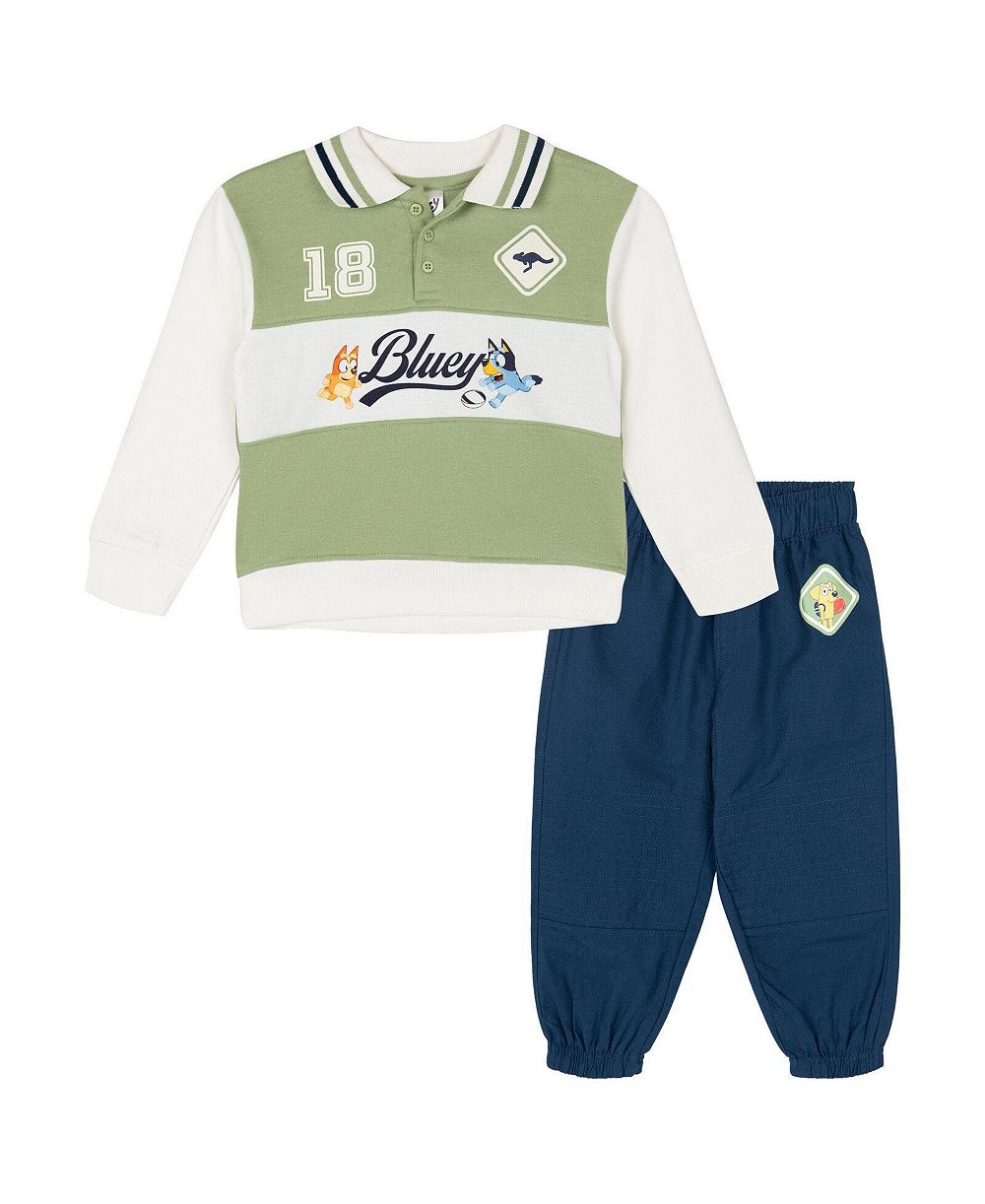 Комплект Bluey Boy's (5-12) Fleece Polo и джоггеры