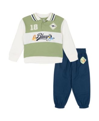 Комплект Bluey Boy's (5-12) Fleece Polo и джоггеры