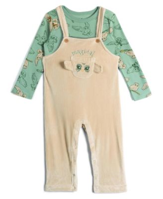 Harry Potter Hedwig Baby ( new born to 24 M )2-Piece Overalls and T-Shirt Se