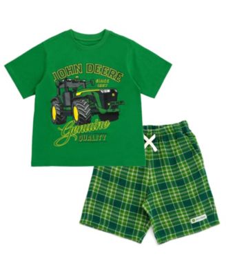 Детский комплект John Deere: футболка и шорты, 2T - 4T