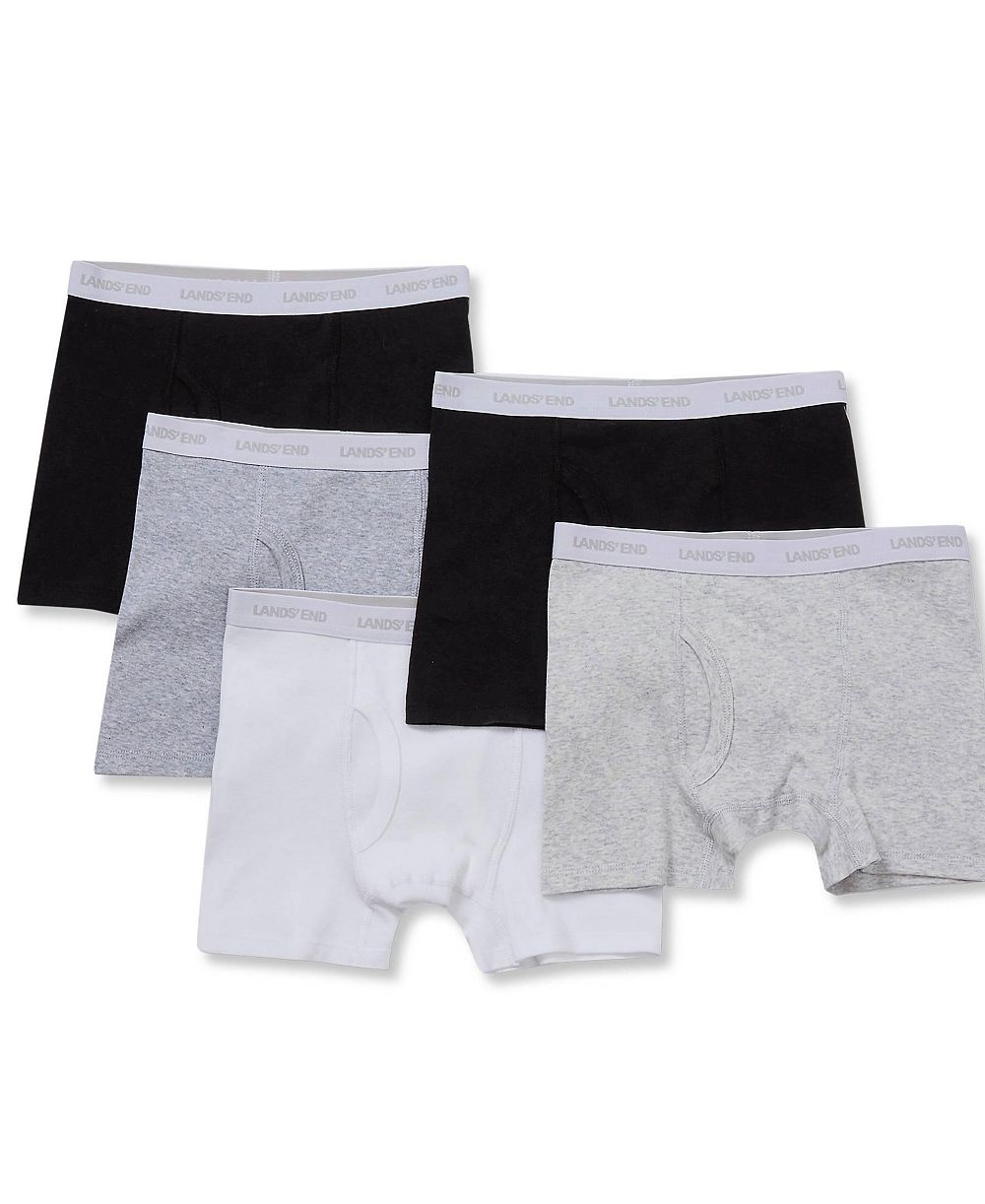 Lands' End Boys Boxer Brief Underwear 5 Pack