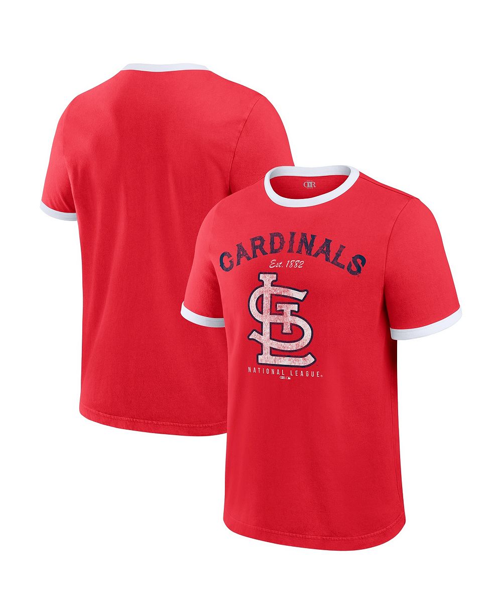 Мужская футболка Darius Rucker Collection By Fanatics Red St. Louis Cardinals Washed Ringer