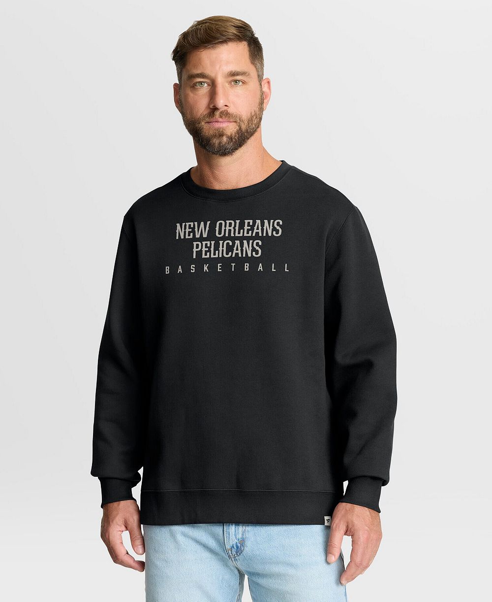 Мужское худи Fanatics New Orleans Pelicans Crossover Collection Defensive Rotation Drill, черное