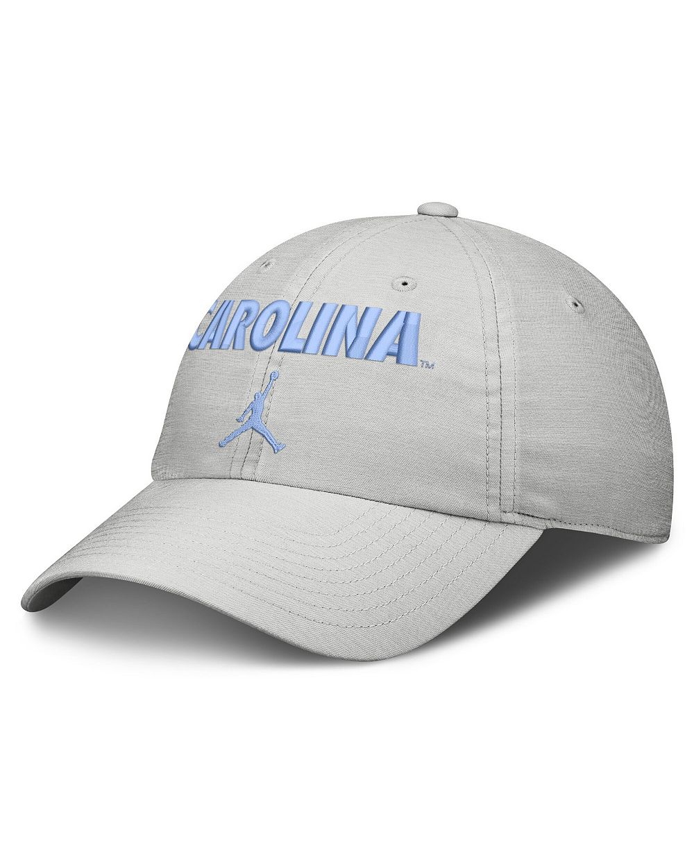Регулируемая кепка Jordan North Carolina Tar Heels 2026 On-Field Gameday Club для мужчин и женщин серая