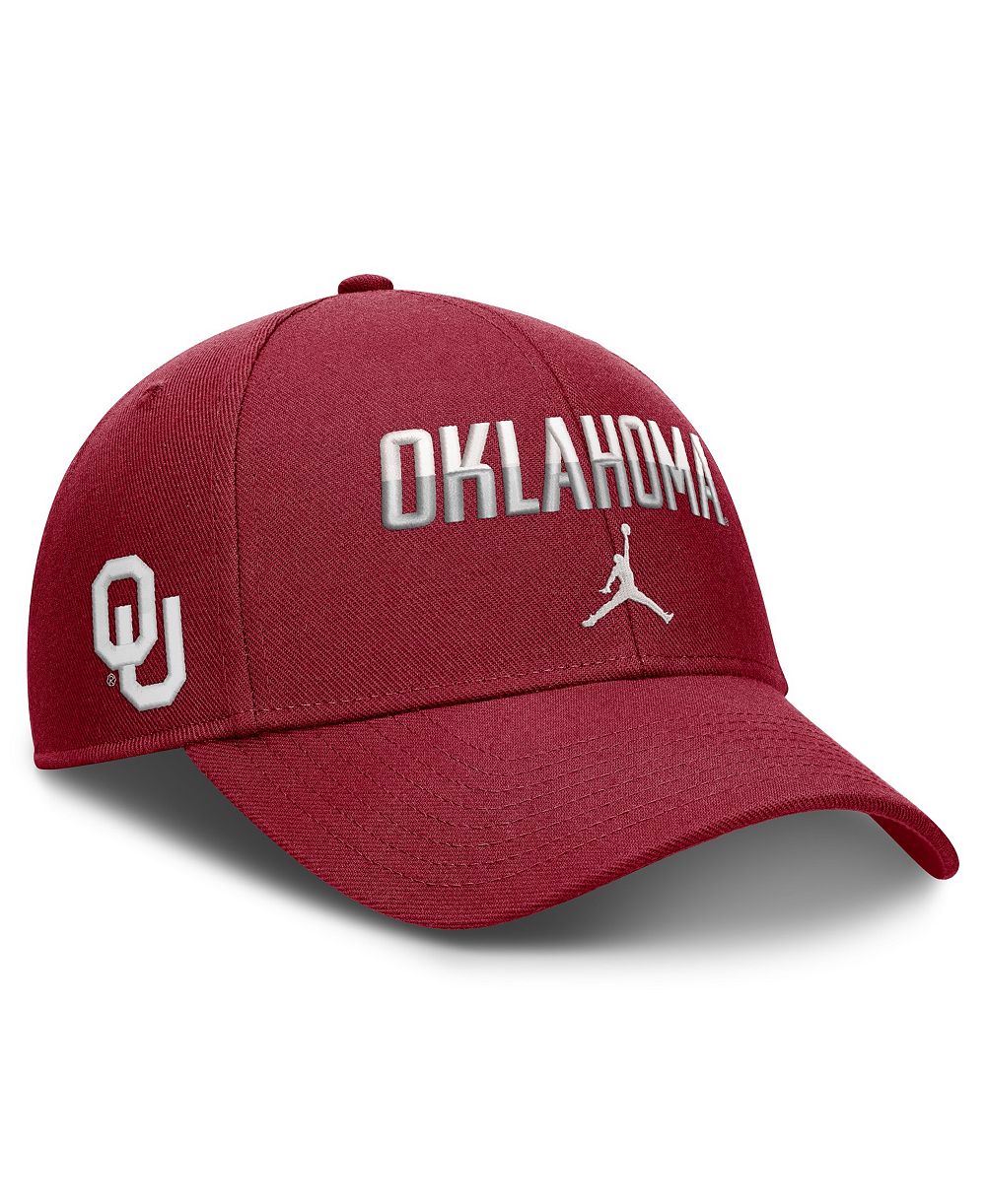 Мужская и женская кепка Jordan Crimson Oklahoma Sooners 2026 On-Field Gameday Rise Adjustable