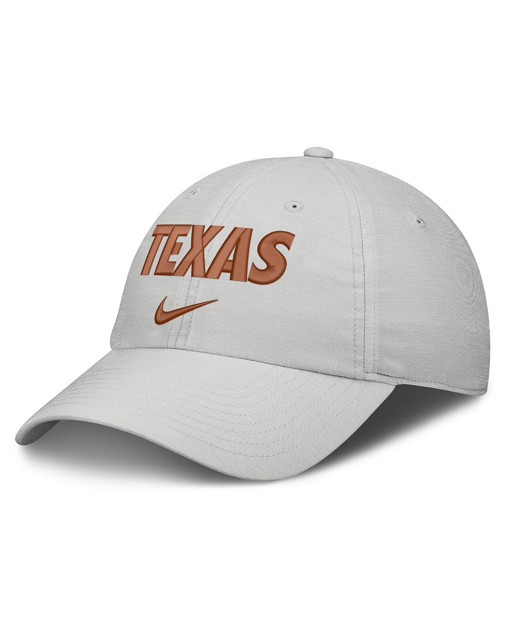 Мужская и женская кепка Nike Gray Texas Longhorns 2026 On-Field Gameday Club Adjustable