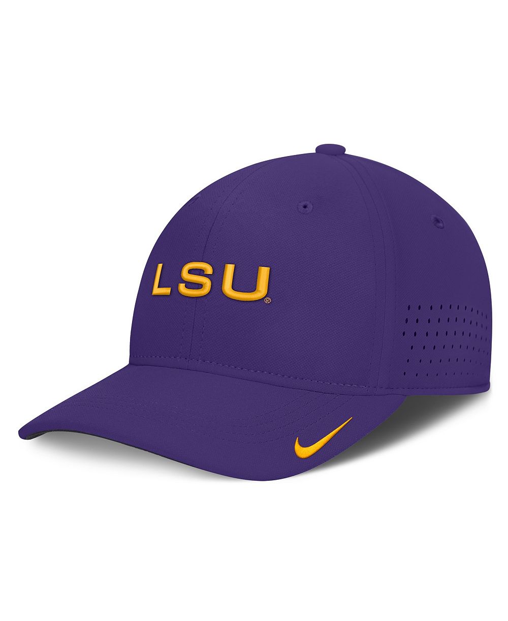 Nike Men's Purple LSU Tigers Gameday Aerobill Swooshflex Dri-FIT Hat