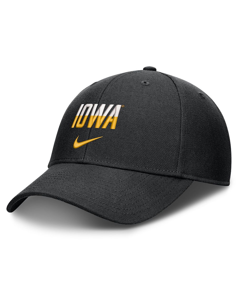 Nike Men's and Women's Black Iowa Hawkeyes 2026 On-Field Gameday Rise Adjustable Hat