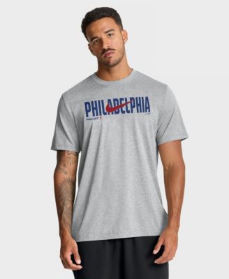Мужская футболка Nike Heather Gray Philadelphia Phillies Swoosh Legend Dri-FIT