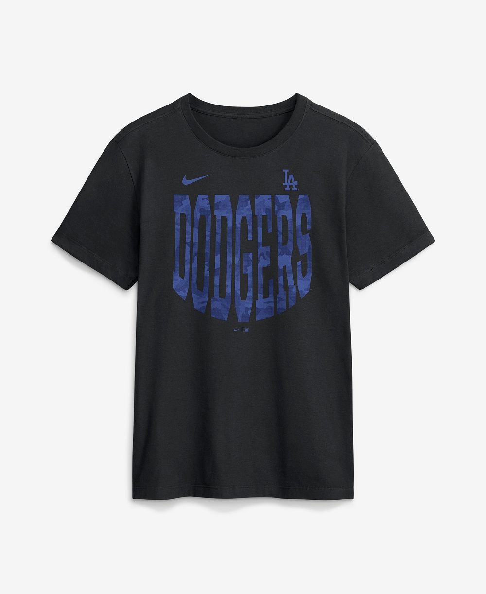 Nike Men's Black Los Angeles Dodgers Camo Velocity Victor T-Shirt