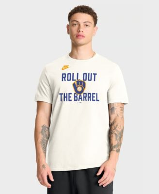 Мужская футболка Nike Cream Milwaukee Brewers Cooperstown Collection ‘70s Inspired