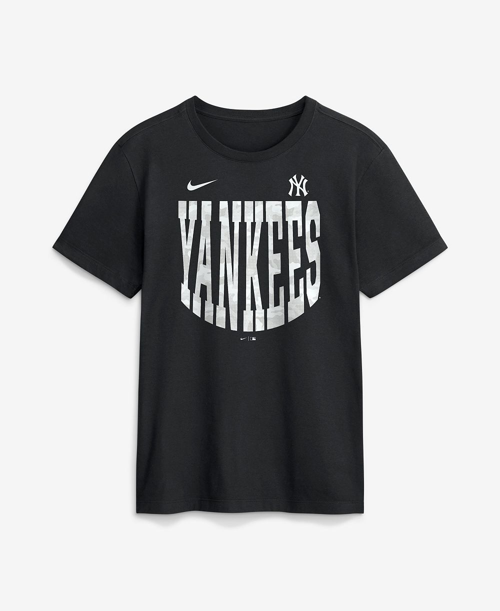 Nike Men's Black New York Yankees Camo Velocity Victor T-Shirt