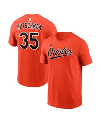 Мужская футболка Nike Adley Rutschman Orange Baltimore Orioles Name & Number