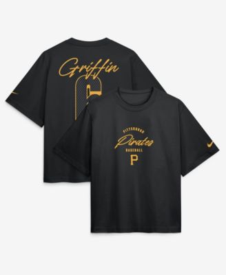 Женская футболка Nike Konnor Griffin Black Pittsburgh Pirates Premium Essentials Boxy Name & Number
