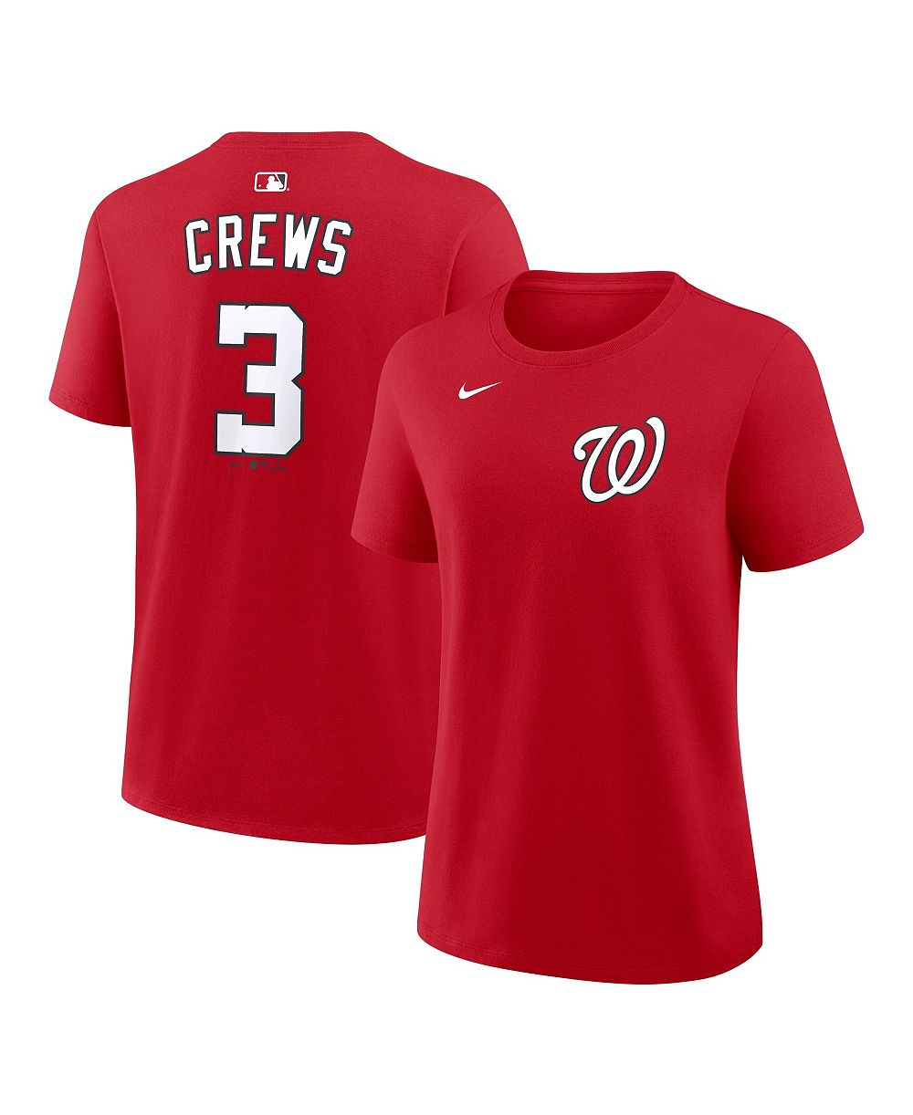 Nike Women's Dylan Crews Red Washington Nationals Name & Number T-Shirt