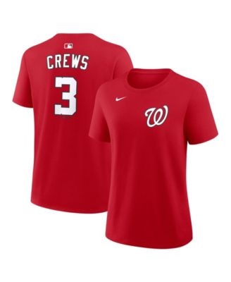 Женская футболка Nike Dylan Crews Red Washington Nationals Name & Number