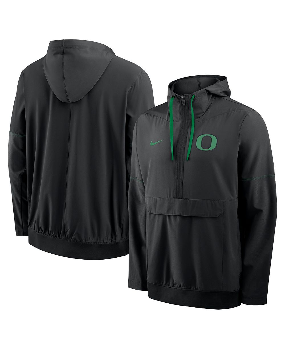 Nike Мужской черный анорак Nike Oregon Ducks 2026 Sideline Half-Zip Hoodie