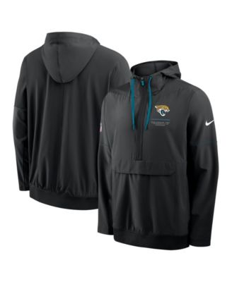 Мужское худи Nike Jacksonville Jaguars Sideline Anorak Half-Zip черного цвета