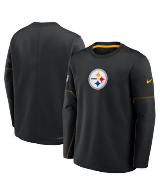 Nike Мужская черная толстовка Nike Pittsburgh Steelers Sideline Coaches Midweight Therma-FIT
