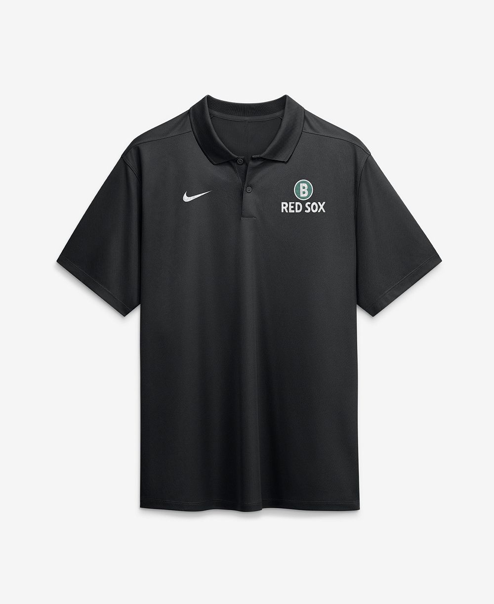Nike Men's Black Boston Red Sox City Connect Victory Dri-FIT Polo Shirt