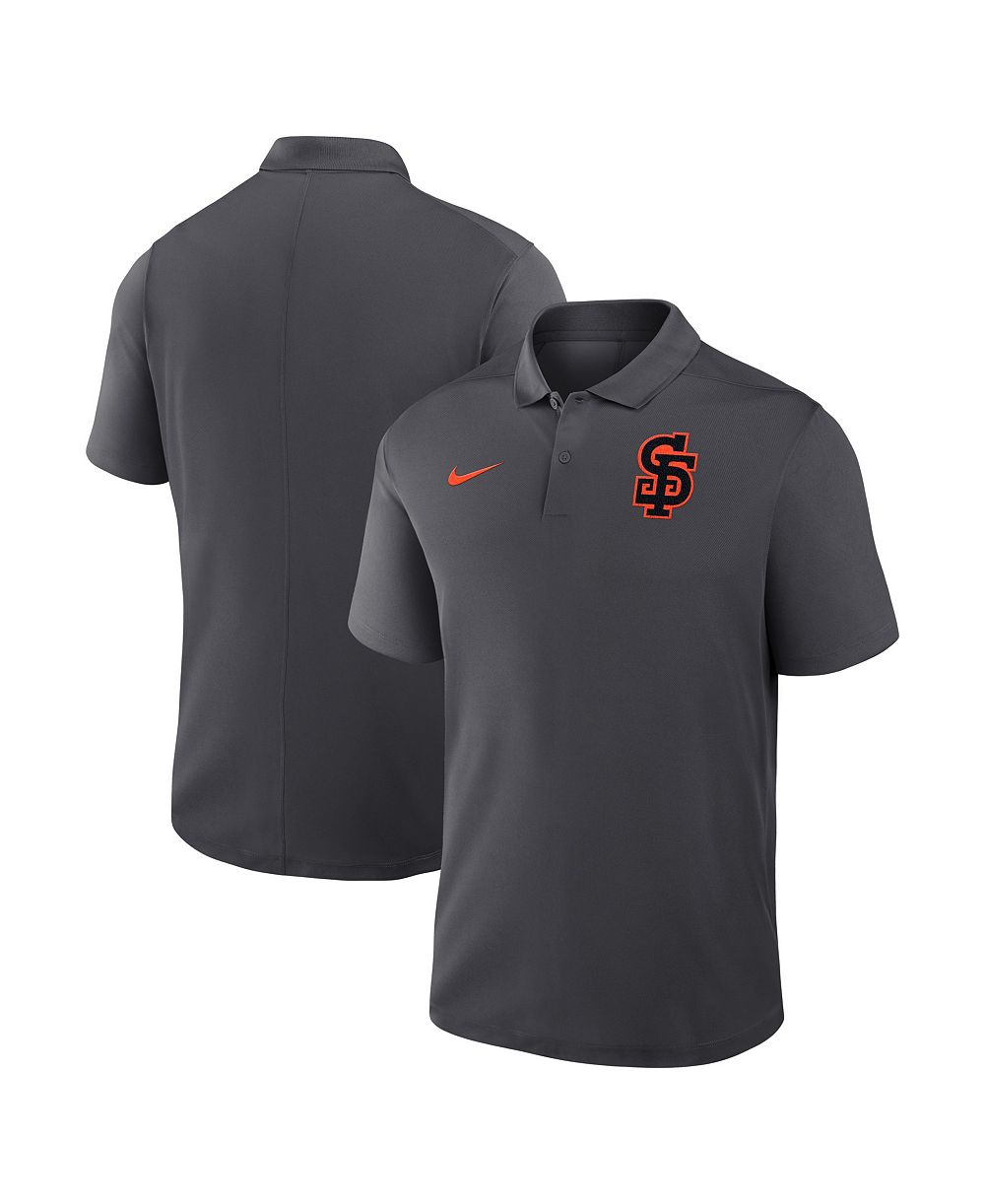 Мужская рубашка-поло Nike San Francisco Giants Alternate Victory Dri-FIT в цвете Anthracite