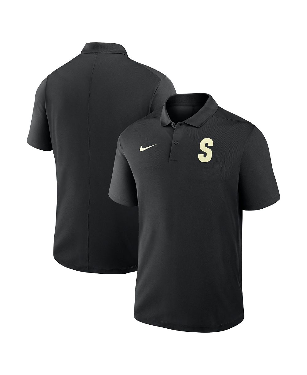 Nike Men's Black Seattle Mariners Alternate Victory Dri-FIT Polo Shirt