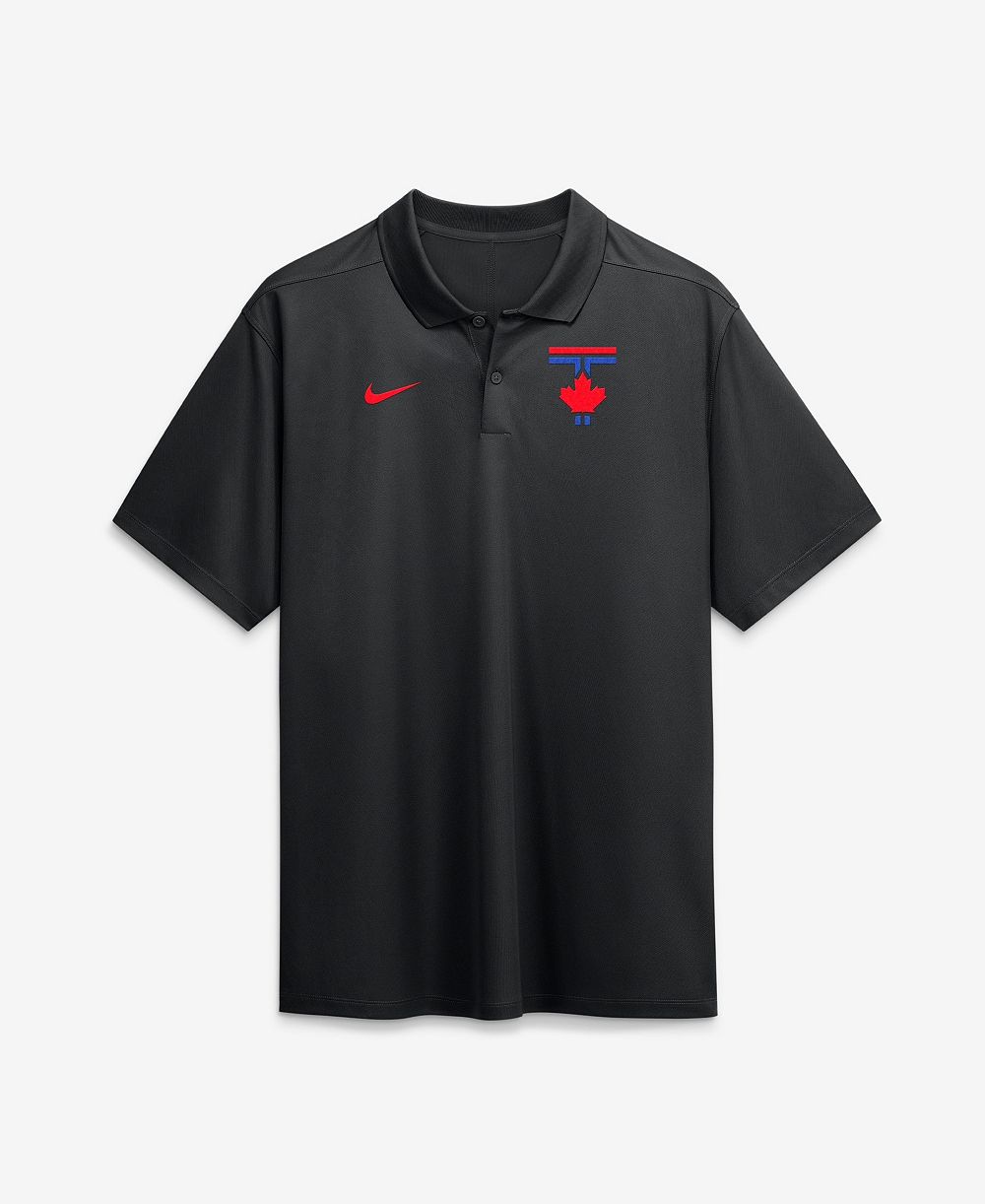 Nike Men's Black Toronto Blue Jays City Connect Victory Dri-FIT Polo Shirt