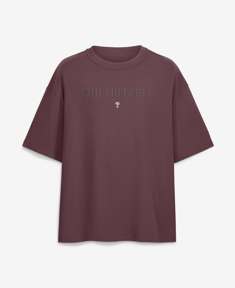 Мужская футболка Fanatics Maroon Philadelphia Phillies Elements