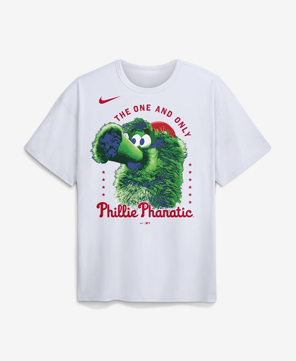 Nike Men's White Philadelphia Phillies Phillie Phanatic Local Max90 T-Shirt