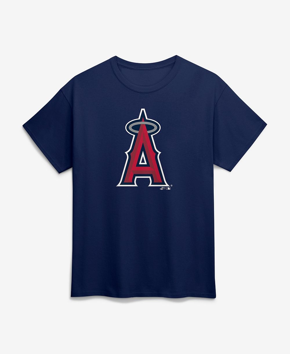 Мужская футболка Logo Athletic Los Angeles Angels, темно-синяя