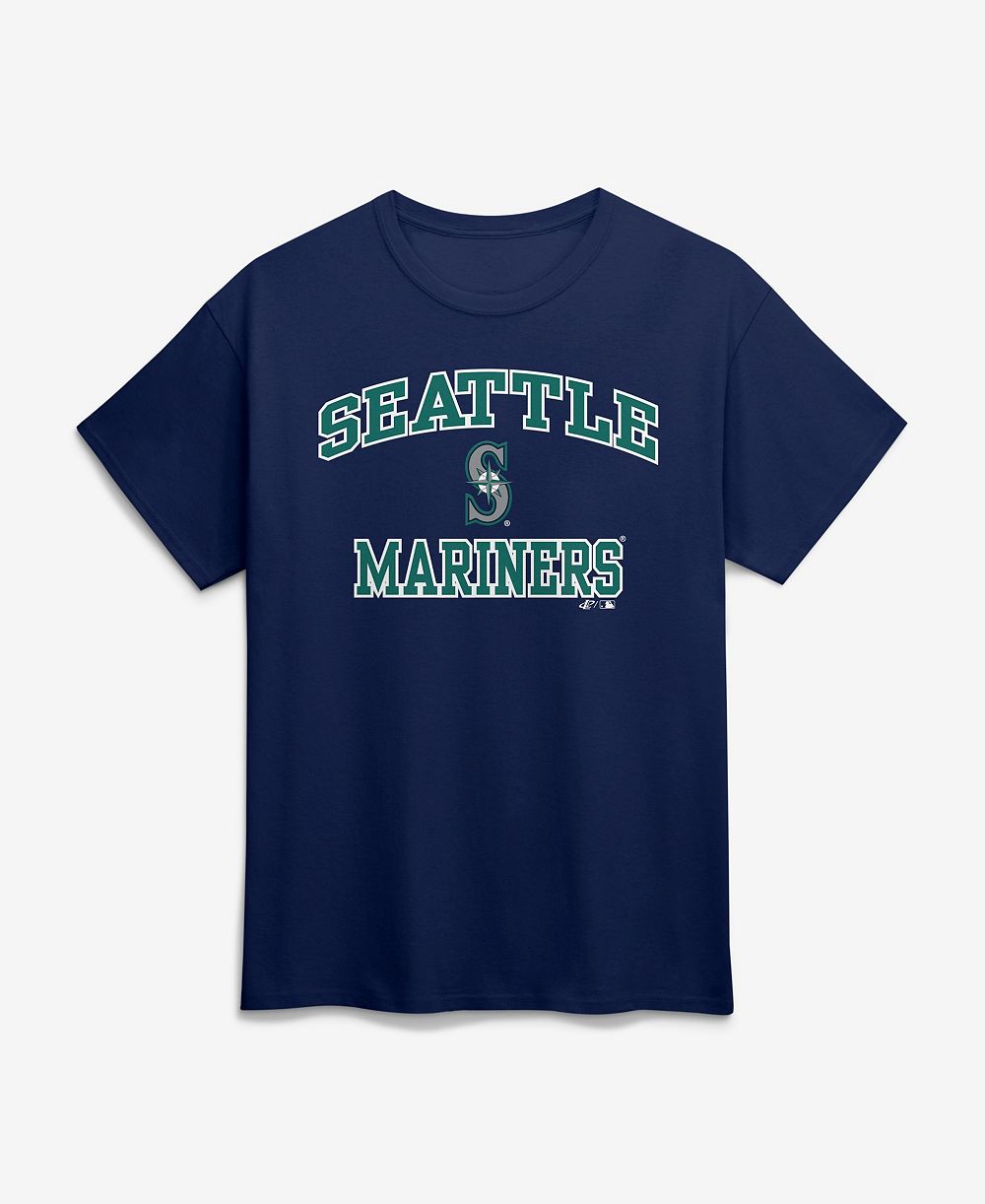 Футболка Logo Athletic Men's Navy Seattle Mariners Heart and Soul
