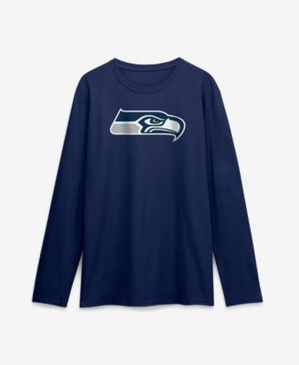 Мужская футболка Logo Athletic College Navy Seattle Seahawks Primary Logo Long Sleeve