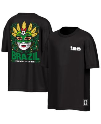 Футболка Outerstuff Men's Black Brazil FIFA World Cup 2026 Oversized