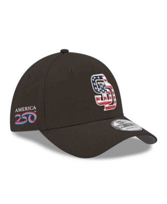 New Era Men's Black San Diego Padres America 250 39THIRTY Flex Hat
