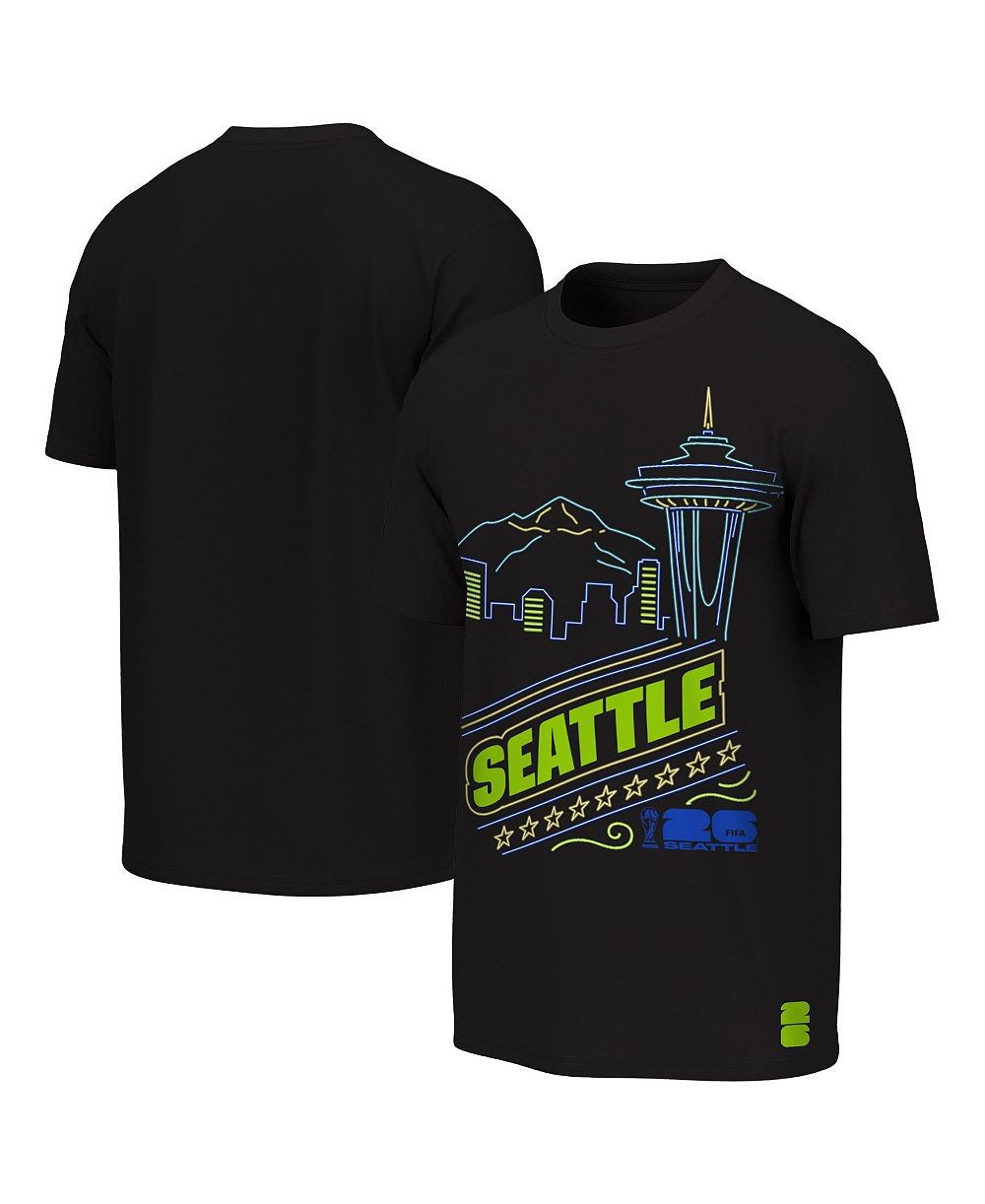 Детская футболка Outerstuff FIFA World Cup 2026 Seattle Neon City Night Black