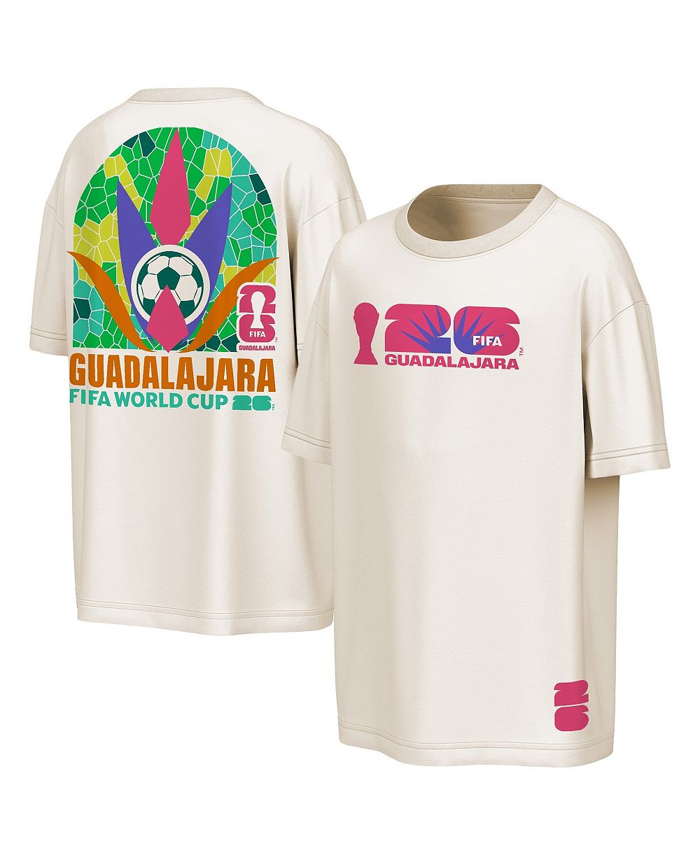 Outerstuff Men's Natural FIFA World Cup 2026 Guadalajara Big City Poster T-Shirt
