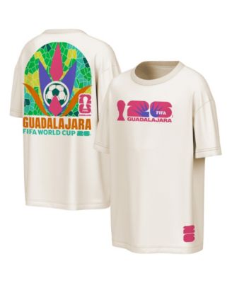 Outerstuff Мужской Natural FIFA World Cup 2026 Guadalajara Big City Poster T-Shirt