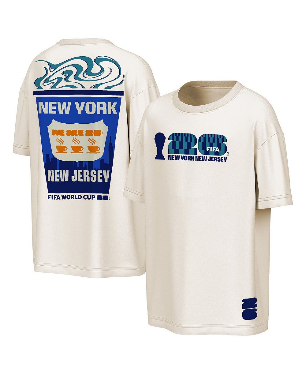 Outerstuff Men's Natural FIFA World Cup 2026 New York/New Jersey Big City Poster T-Shirt