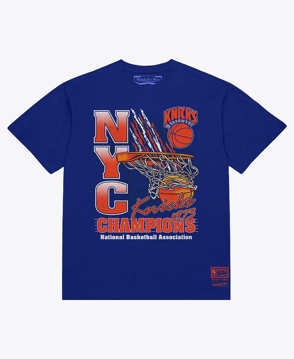 Мужская футболка Mitchell & Ness New York Knicks 1973 NBA Finals Champions Net