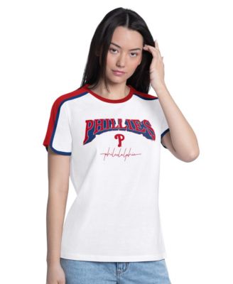 Женская футболка G-III 4Her by Carl Banks White Philadelphia Phillies First Lane Fashion