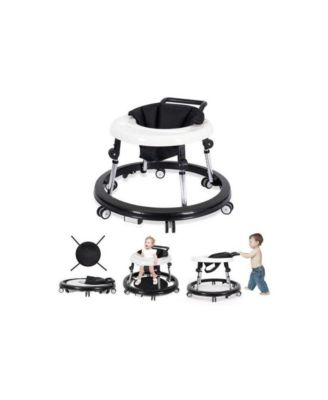 Kmaier 5-in-1 baby walker with adjustable height, activity panel and foldable design